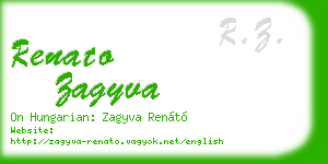renato zagyva business card